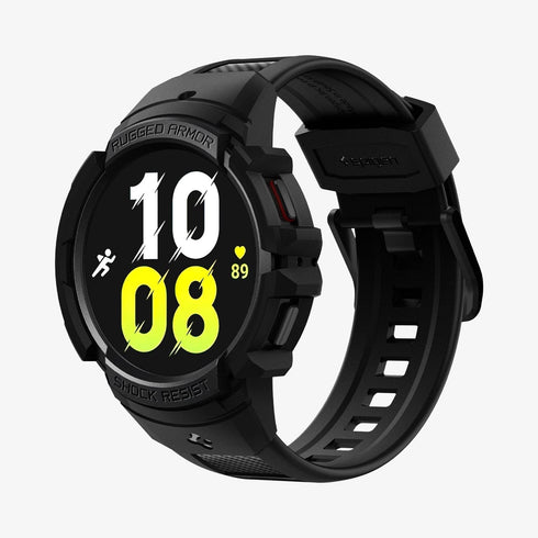 ACS06488 - Galaxy Watch 6 Classic (47mm) Case Rugged Armor Pro in black showing the front